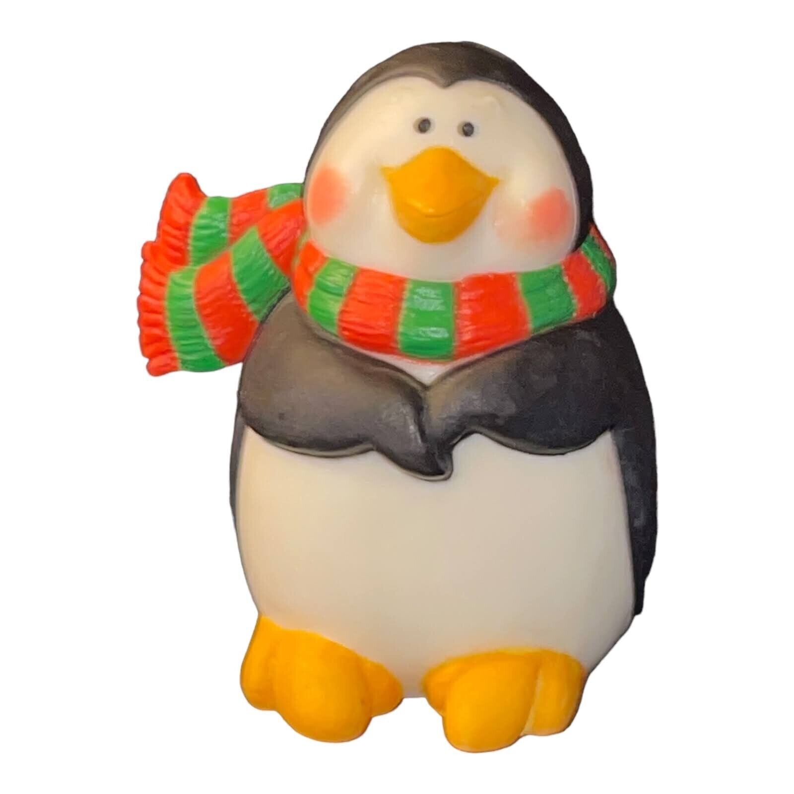 Primary image for Vintage Penguin Wearing Scarf Figurine 1986 Hallmark Cards Bird Collectible