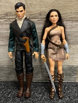 DC Comics Exclusive Wonder Woman &amp; Steve Trevor 12&quot; Action Figures ~ 2017 - £22.74 GBP