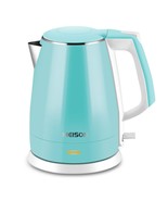 Electric Kettles Stainless Steel Interior, Double Wall Hot Water Boiler ... - $33.99