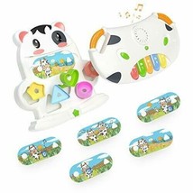 Musical Toys,2 in 1 Electronic Cow Musical Piano and Activity - £15.10 GBP