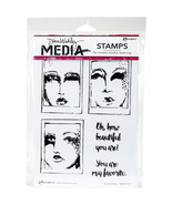 Ranger Dina Wakley Media Cling Stamps Boxed Faces - €50,61 EUR