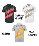 NIKE GOLF POLO SHIRT NEW BOY&#39;S - YOUTH DRI-FIT BLACK WHITE GRAY SIZE M L... - $480.24 MXN+