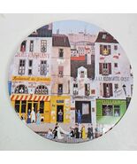 Vintage RDE Imports Trivet France Street Wedding Scene 8 Inch Melamine - $279.74 MXN