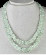 Aquamarine Carved Melon Beaded Necklace 2 L 567 Carats Natural Gemstone ... - £1,195.67 GBP