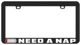 Need A Nap Electric Vehicle Ev Car Funny Jdm License Plate Frame - £5.62 GBP+