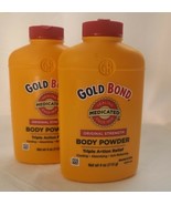 Gold Bond Medicated Body Powder Original Strength w Talc 4 oz (2 cans)  - £23.22 GBP