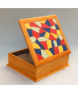 Cajas de madera decorada con mosaico. Joyero decorado. Caja de costura.C... - $3,581.52 MXN