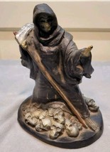 Vintage Grim Reaper Blow Mold~1996 Paper &amp; Magic Group~Halloween~9&quot; tall - £29.56 GBP