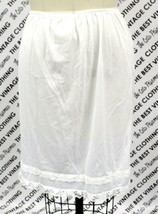 Vintage Mary Jane Half Slip White Lace Antron III Nylon Women S NIP Pill... - $24.25