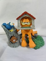 Vintage Danbury Mint Garfield &quot; OPEN HOUSE &quot; by Jim Davis Figure 1993 - $226.47 MXN