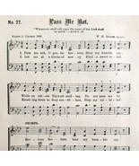1883 Gospel Hymn Pass Me Not Sheet Music Victorian Religious Church ADBN... - $367.96 MXN