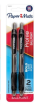 Paper Mate - Profile Ball Point Pen - Bold 1.4 mm - Black Ink Total 2 - £7.88 GBP