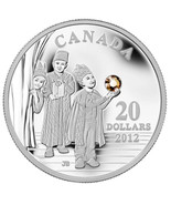 28.02g Silver Coin 2012 Canada $20 Silver Holiday Crystal The Three Wise Men - $127.40