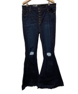 NEW Lucky And Blessed High Rise FLARE Bell Bottom Flare Jeans Distressed... - $64.34