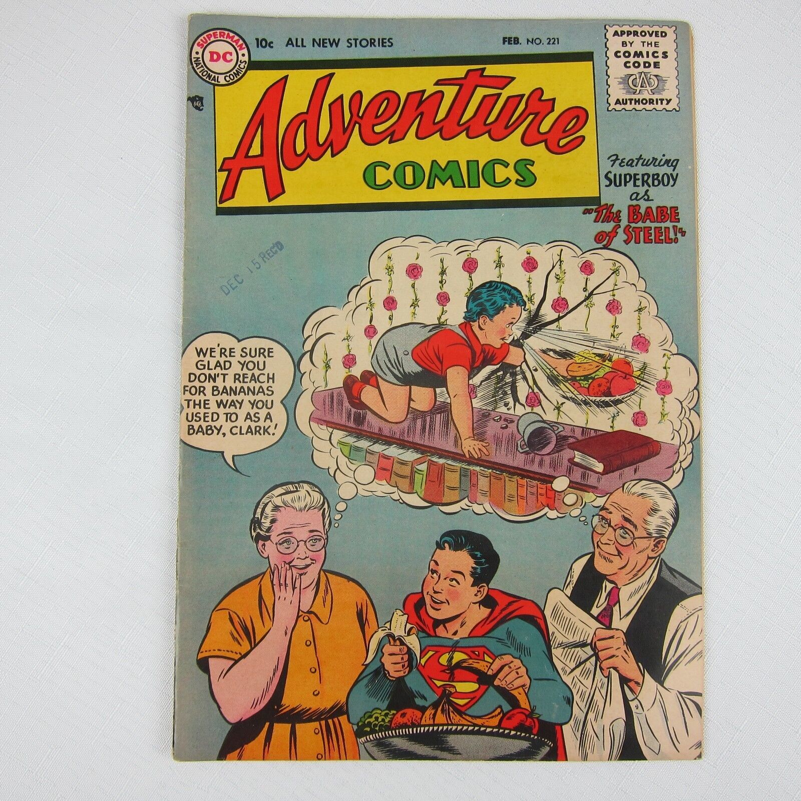 Primary image for Adventure Comics #221 DC Comics Book Superboy Aquaman Vintage 1956