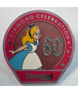 Disney Disneyland 60th Anniversary Diamond Celebration Alice In Wonderla... - $27.12 CAD