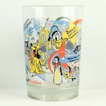McDonalds Glass Tumbler Walt Disney Mickey Mouse Donald Duck Pluto 100 Years image 2