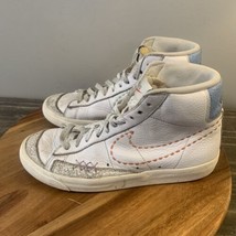 Nike Blazer Mid 77 &#39;Nike 101&#39; Womens Size 7 Shoes White Sneakers DX2350-100 - $34.64