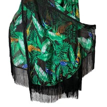 Avon Versatile Fringe Scarf/Beach Wrap/Sarong Multi-Color Hawaiian Print... - $24.15