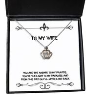 Unique Wife, You are The Answer to My Prayers, You&#39;re The Light in My Darkness a - £39.12 GBP
