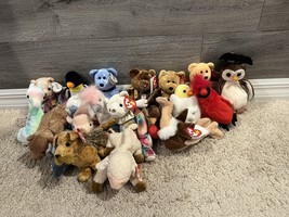 Lot of (19) Beanie Babies In Great Condition. From 1993 &amp; Up. All Have Tags - £39.49 GBP