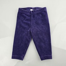 Gymboree 0-3-6 month Purple Ribbed Velour Leggings Pants Soft Vintage 1999 - $240.75 MXN