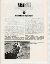 NASA Facts Manned Spacecraft Center Apollo Houston Texas Brochure and Photo 1968 - £24.96 GBP