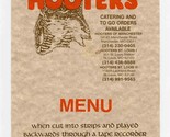 Hooters Menu St Louis Manchester Missouri 1994 - £14.28 GBP