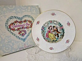 ROYAL DOULTON BONE CHINA COLLECTOR PLATE VALENTINE&#39;S DAY 1979 ENGLAND BOXED - £11.69 GBP