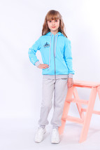 Girls’ Sports Suit – Zip-Up Jacket &amp; Comfy Pants, Demi-season,  Nosi svo... - $556.07 MXN