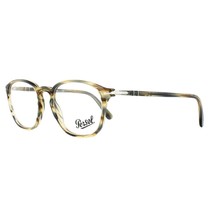 Persol PO3178V 1049 Rectangular Eyeglasses  Stripe Brown/Grey Frame Demo... - £74.23 GBP