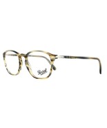Persol PO3178V 1049 Rectangular Eyeglasses  Stripe Brown/Grey Frame Demo... - £73.12 GBP