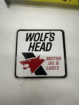 WOLF&#39;S HEAD Motor Oil &amp; Lubes - Original Vintage 60&#39;s 70&#39;s Racing Decal/Sticker - £4.70 GBP