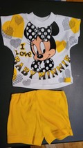 Vintage Disney Babies 18 Month Baby Minnie Mouse Top &amp; Bottom Set - $28.78