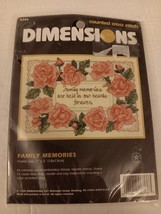 Dimensions 6766 Counted Cross Stitch Kit Family Memories Vintage Kit New - £15.98 GBP