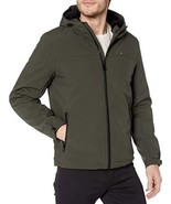 Tommy Hilfiger Men&#39;s Hooded Sherpa Lined Performance Jacket OLIVE SZ M NEW - $82.96