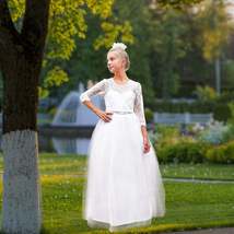 Isabel Dress - Silk White - £47.44 GBP
