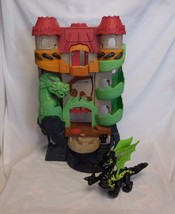 Fisher Price Imaginext dragon world castle fortress + Ninja Dragon Black Green  - $17.84