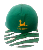 John Deere Tiger Stripe Green Trucker Hat Two Legs Deer Adjustable Snapback - £18.47 GBP