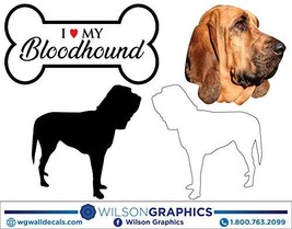 Bloodhound - Dog Breed Decals (Set of 16) - Sizes in Description - $14.95