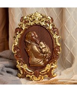 Bgcopper Mother Mary with Baby Jesus Cozy Wood Carving Decor - $935.81 MXN+