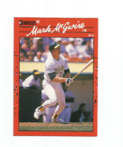 Mark Mc Gwire (Oakland Athletics) 1990 Donruss Card #185 - £3.92 GBP