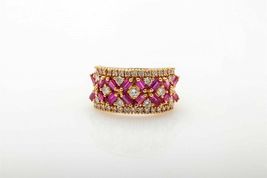 2.50CT Baguette Cut Pink Ruby 14K Yellow Gold Over Wedding Exclusive Pretty Band - £74.71 GBP