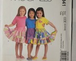 McCall&#39;s M5841 Size CCE 3 4 5 6 Children&#39;s/Girls&#39; Skirts and Appliques U... - £5.56 GBP