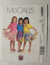 McCall&#39;s M5841 Size CCE 3 4 5 6 Children&#39;s/Girls&#39; Skirts and Appliques Uncut - £5.50 GBP