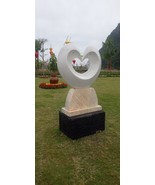 Art sculpture for garden decoration Natural Stone handmade - £2,960.87 GBP