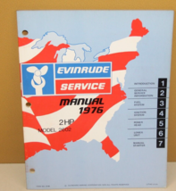 1976 Evinrude 2HP 2 HP Service Atelier Réparation Manuel OEM Modèle 2602 - £7.17 GBP