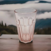 IKEA POKAL Paneled Rose-Colored Glass Tumbler ONE Made In Russia 17278 - $12.16