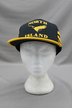 Vintage Screened Trucker Hat - North Island 3 Stripe Eagle Graphic - Sna... - £30.81 GBP