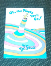 DR SUESS OH THE PLACES YOU&#39;LL GO BOOK 1990 HARDCOVER 90s W/Cover Jacket - $4.95
